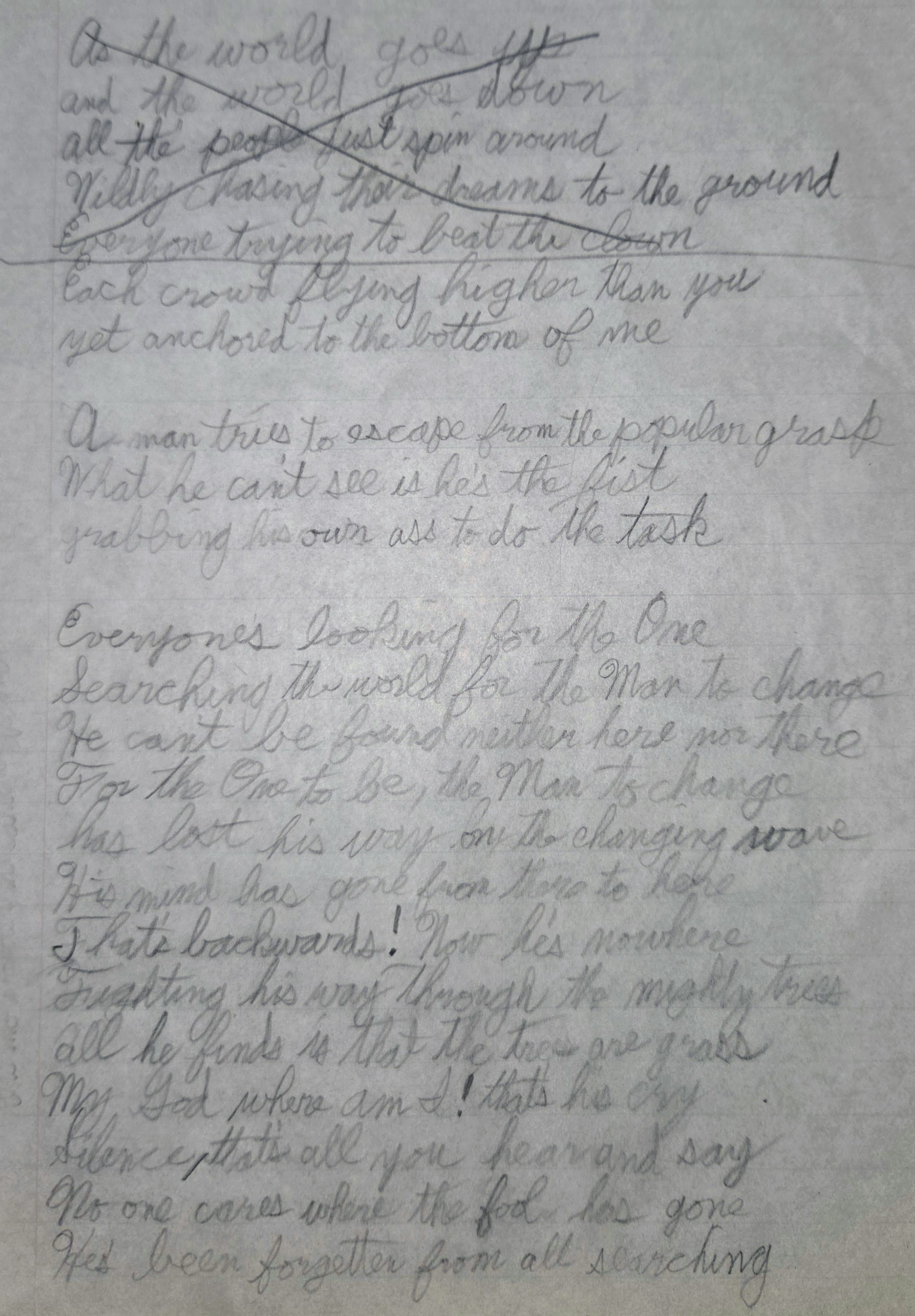 Handwritten notes for Searching